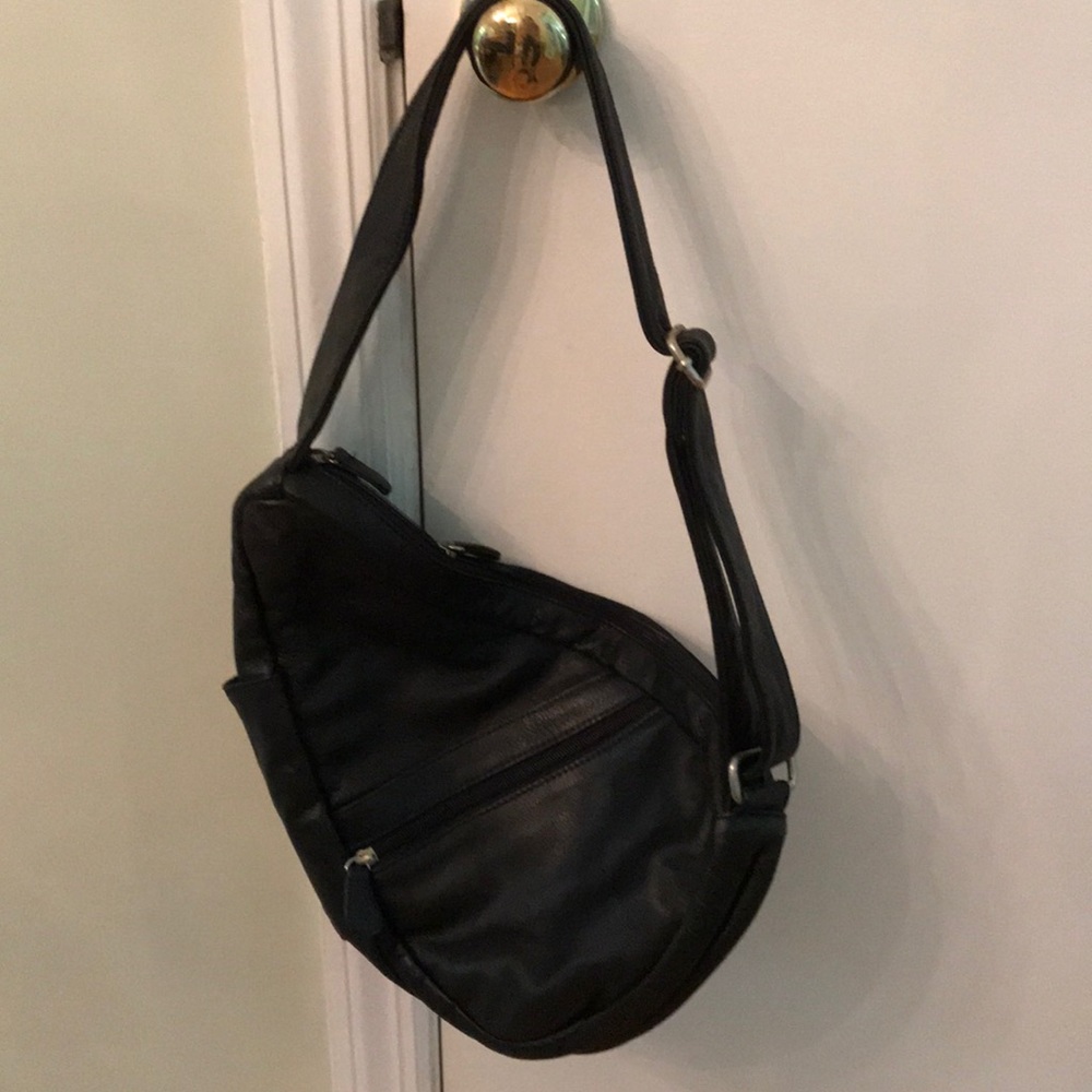 Black Leather X-Small “Healthy Back Bag”